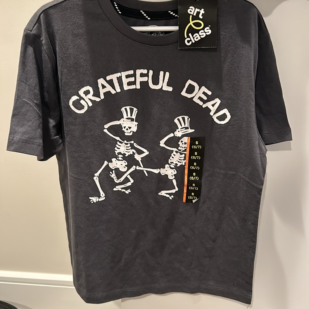 Grateful Dead Dancing Skeleton Top Hat and Cane T Shirt
